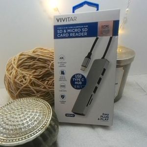 Vivitar SD & Micro SD reader with 6 in 1 Hub